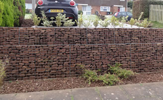 Gabion parking area by Chris Ryall